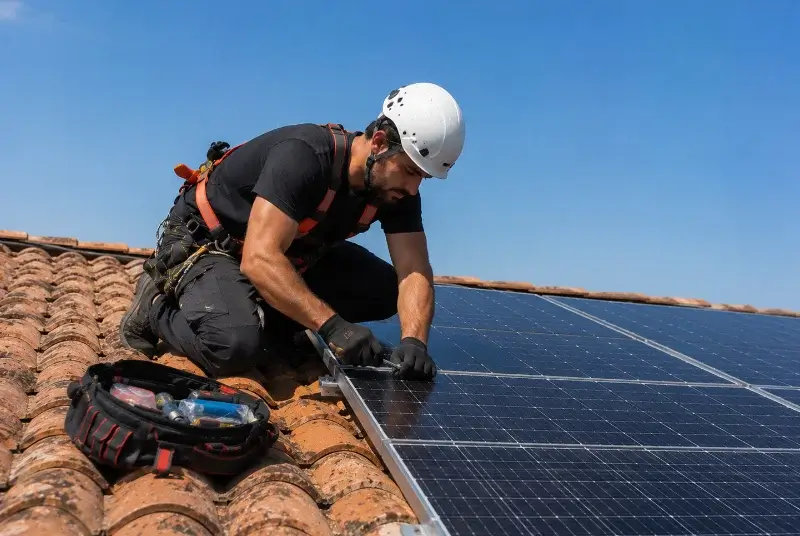 Maintenance et monitoring de panneaux solaires à Villeveyrac