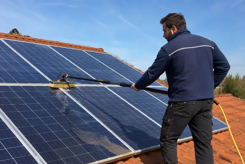 Nettoyage et entretien de panneaux solaires à Villeveyrac